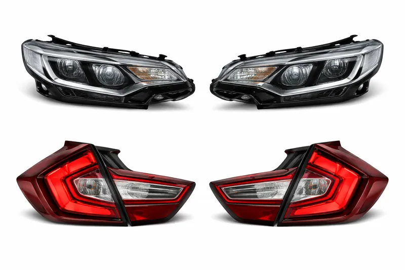 Headlights and tail lights